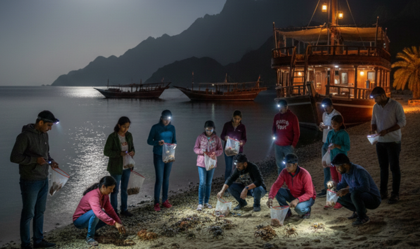 Crab Hunting in Musandam Dubai from Bangalore