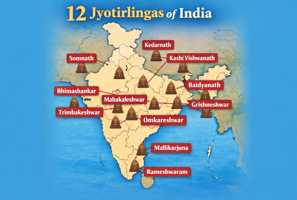 12 Jyotirlingas in India Divine & Powerful Names & Places