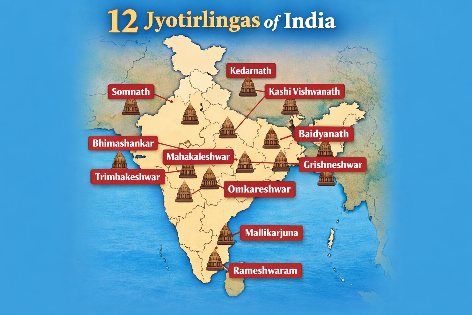 Exploring the 12 Jyotirlingas in India: A Spiritual Journey