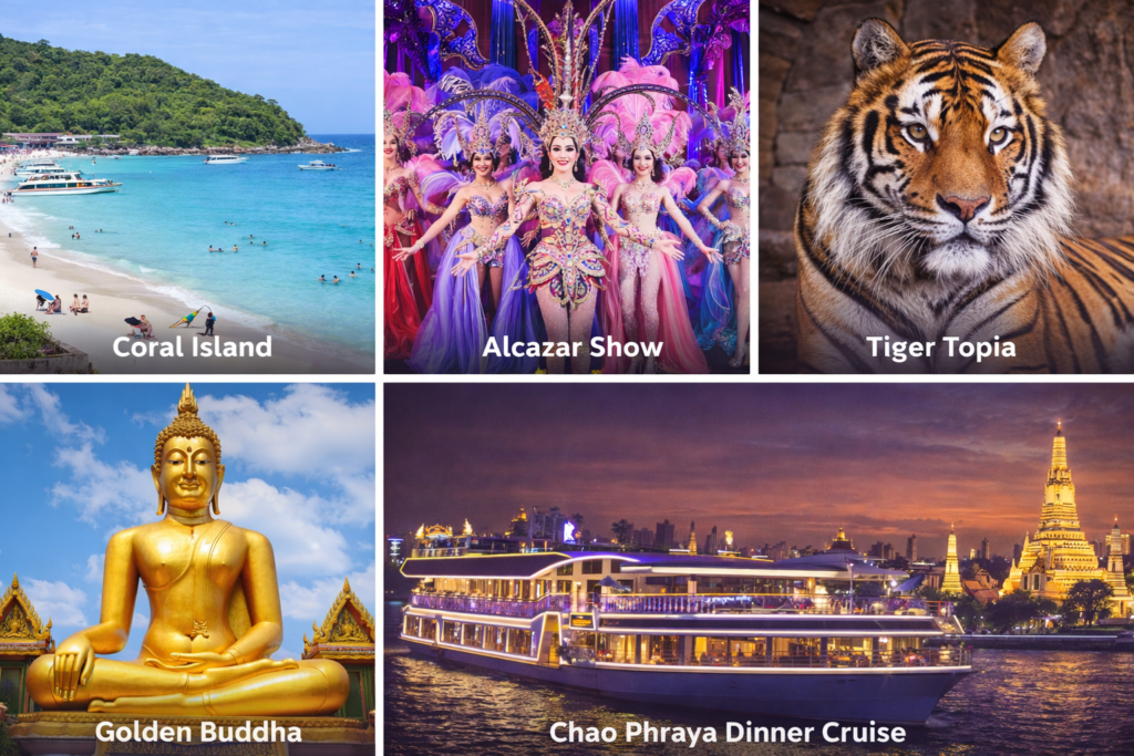 5Days Magical Thailand Tour Package from bangalore Bangkok Pattaya Trip –