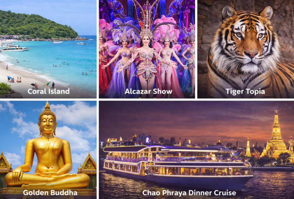 5Days Magical Thailand Tour Package from bangalore Bangkok Pattaya Trip –