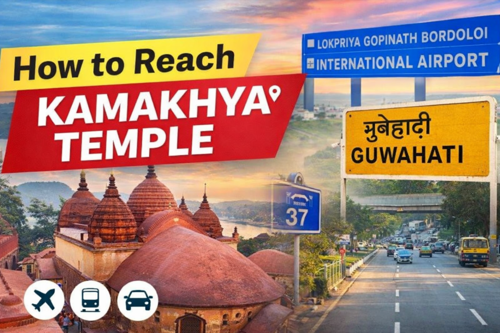 Kamakhya Temple By flight, Road, train 
