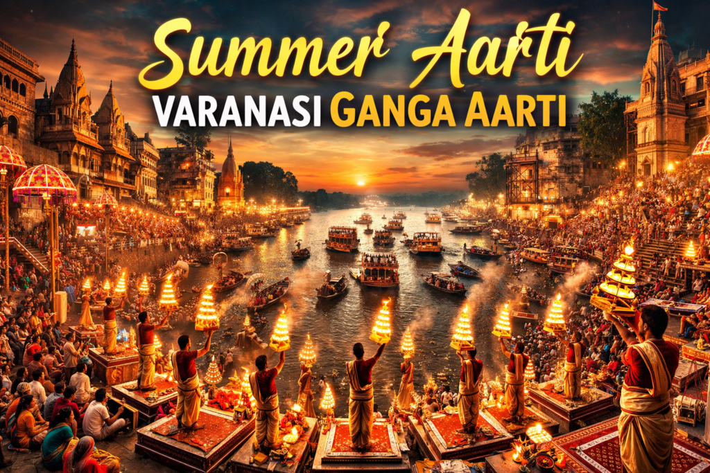 Varanasi Ganga Aarti Timing 7 Best Banaras Aarti Times, Summer Aarti Timing: 7:00 PM - 7:45 PM