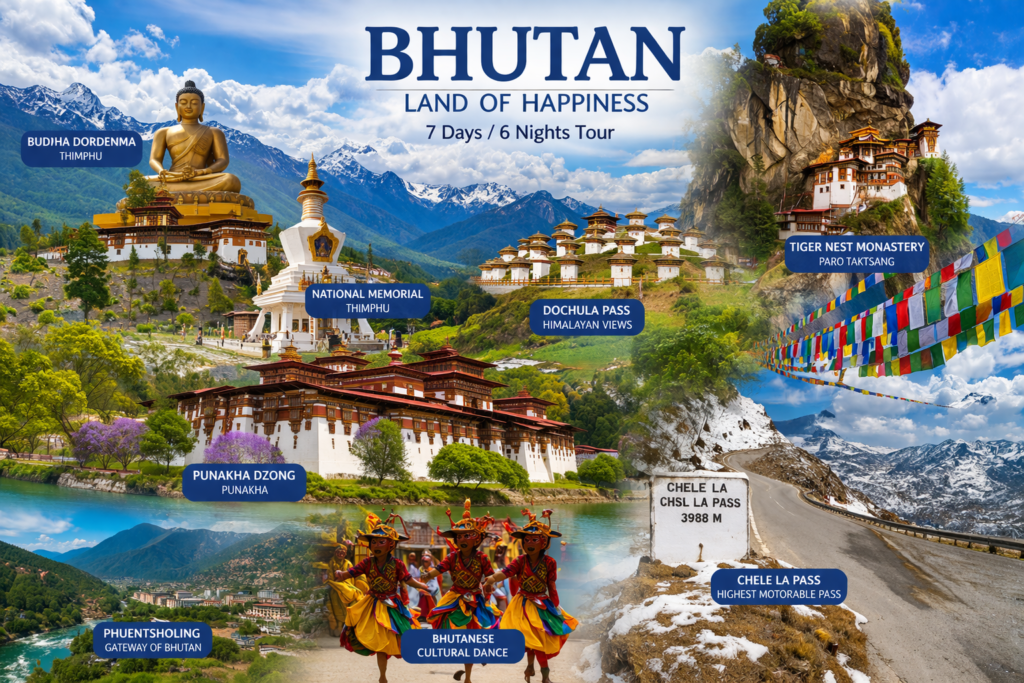 Bhutan flight Tour Packages from Bangalore