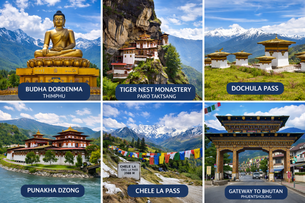 Bhutan flight Tour Packages from Bangalore with seven sands tourism