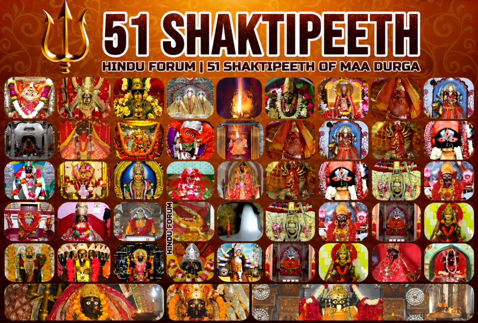 51 Shakti Peeth List with Name, States, Body Parts & Sacred Locations