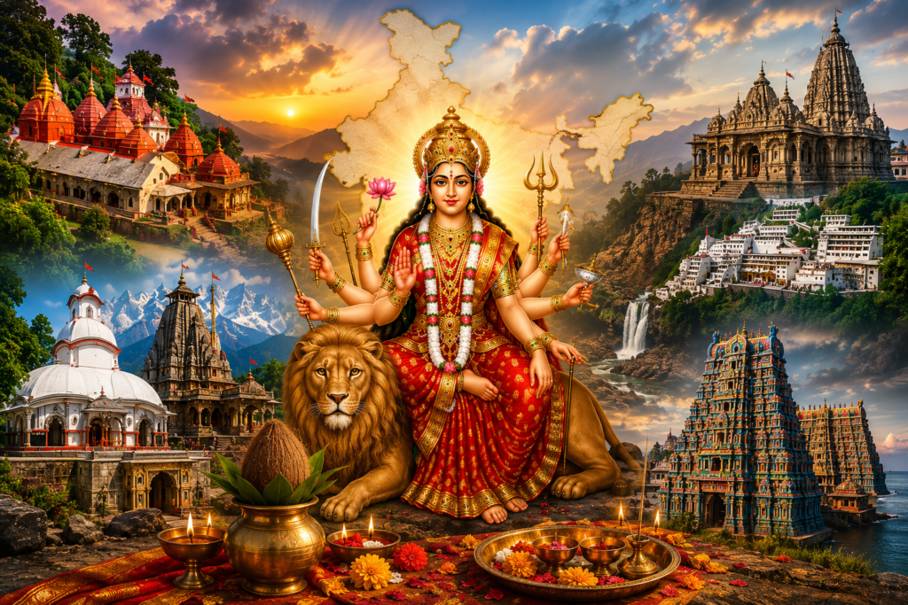 52 Shakti Peethas pictures with seven sands tourism