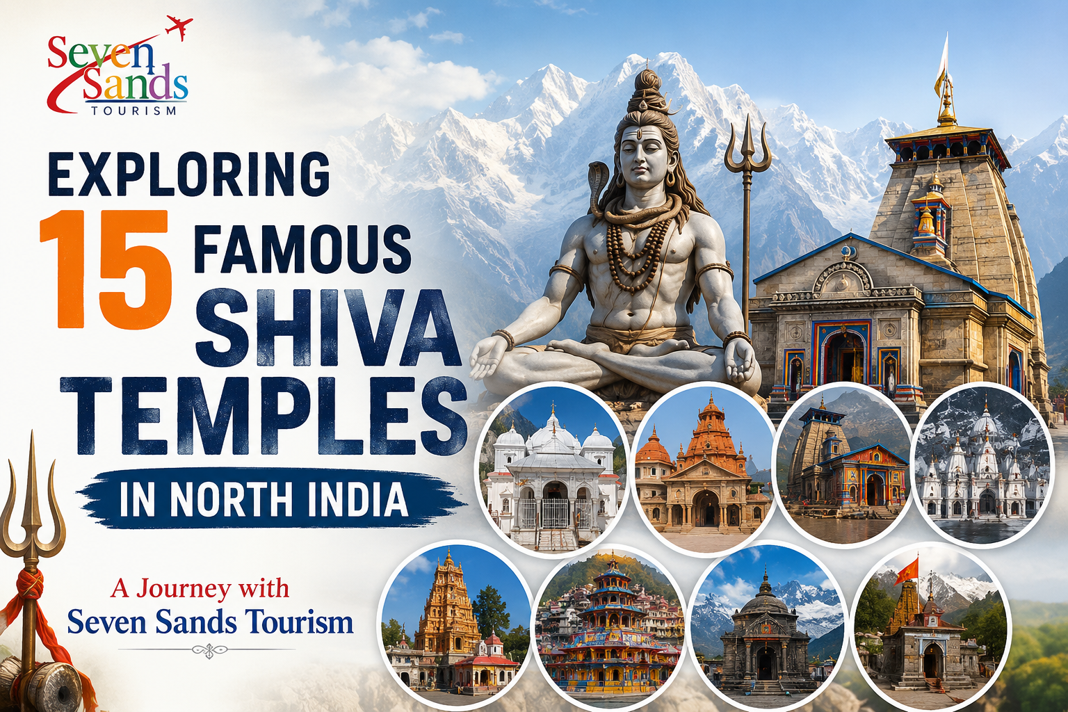 Exploring 15 Famous Shiva Temples in North India: A Journey with Seven Sands Tourism