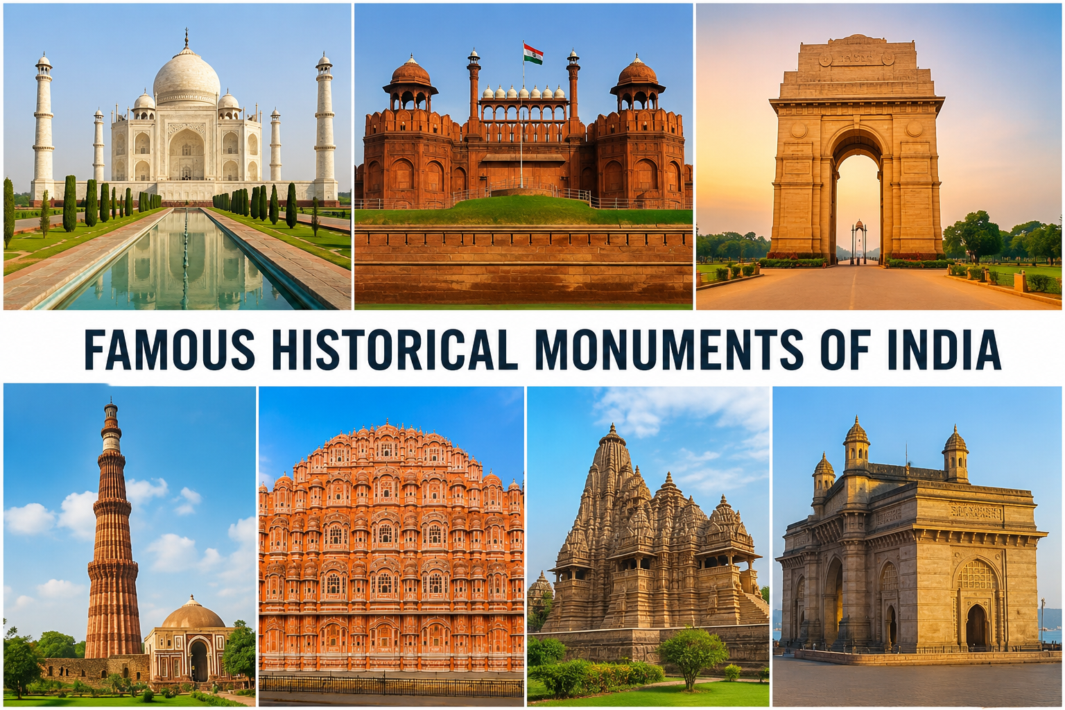 Top Monuments Famous Historical Monuments Of India With Pictures