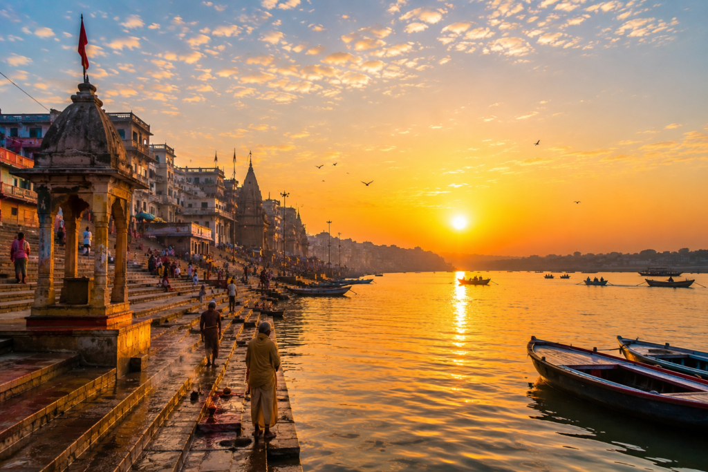Sunrise over the sacred river and best time to visit Assi Ghat