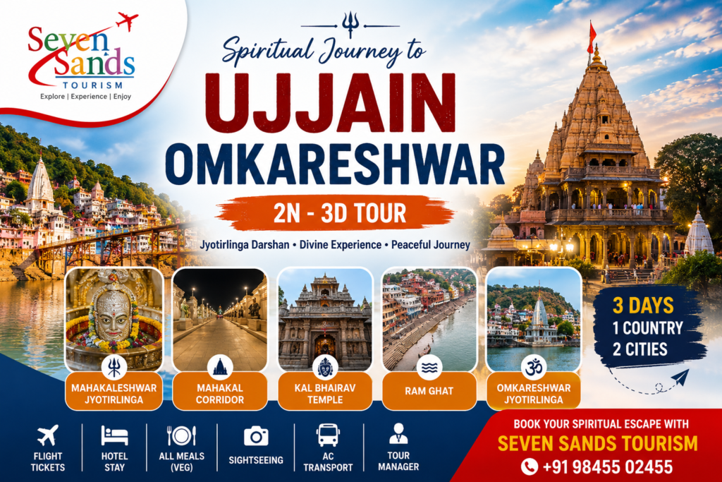 Ujjain Omkareshwar Jyotirlinga Tour Package from Bangalore – 3 Days Spiritual Journey