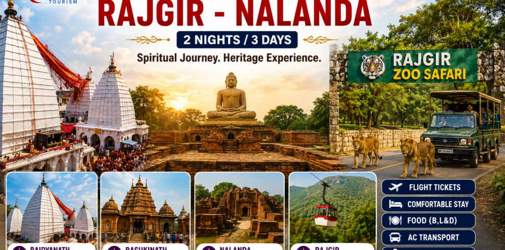 Baidyanath Jyotirlinga, Rajgir and Nalanda Tour Package 2026 – Spiritual and Heritage Journey