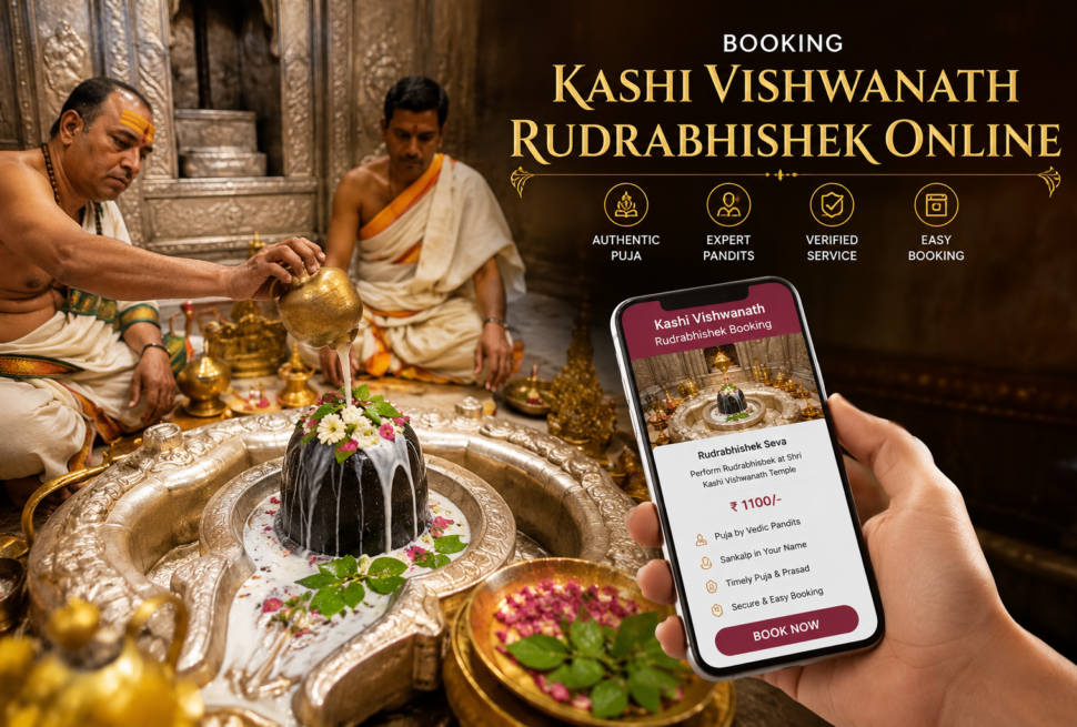 Booking Kashi Vishwanath Rudrabhishek Online Complete Pooja Procedure
