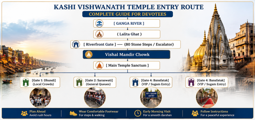 Kashi Vishwanath Gate is Best for Elderly Travelers