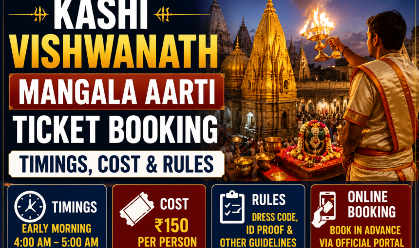 Kashi Vishwanath Mangala Aarti Ticket Booking Timings, Cost & Rules