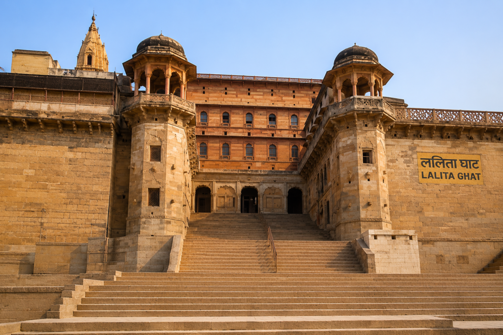 Lalita Ghat architectural grandeur