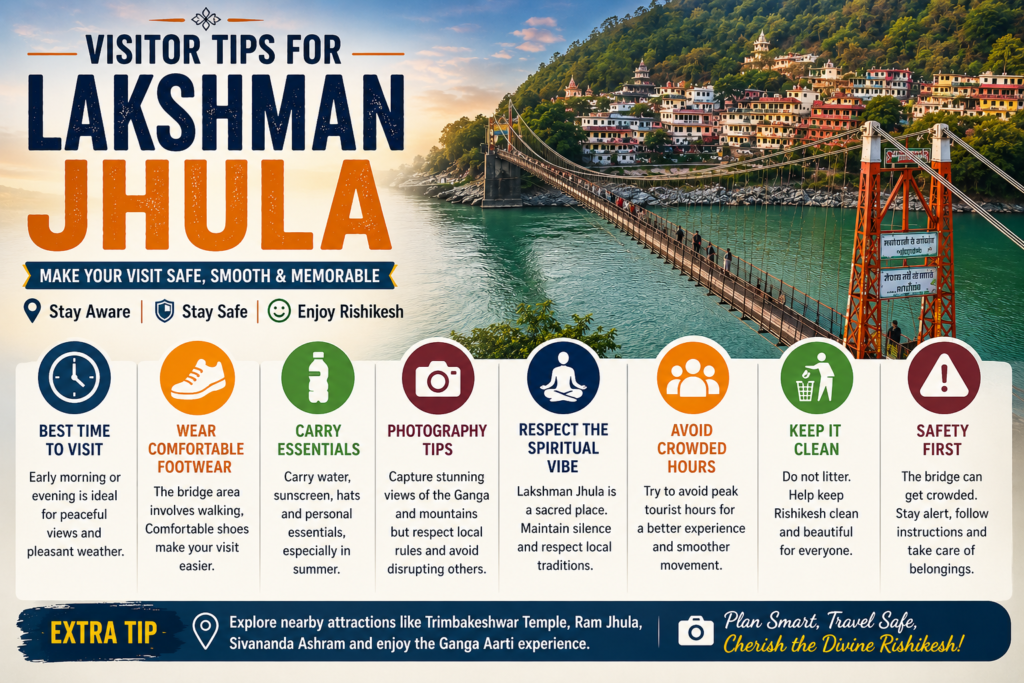 Visitor tips for Rishikesh's Lakshman Jhula