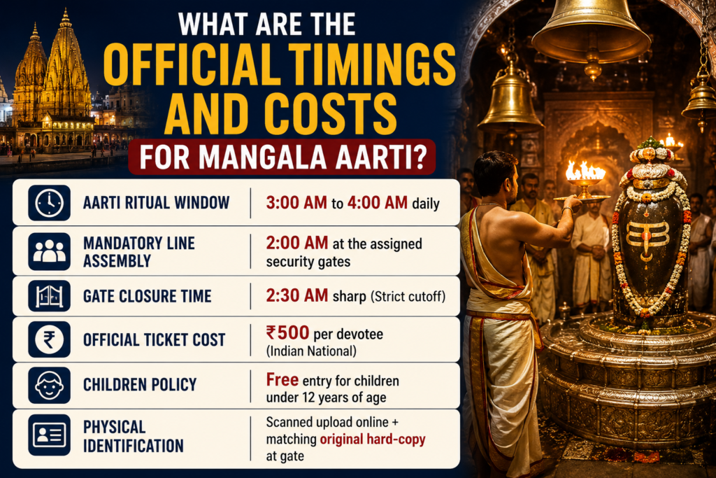 the Official Timings and Costs for Mangala Aarti