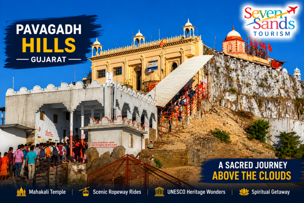 Historically, Pavagadh has been a strategic fortress and religious hub since ancient times. Archaeological evidence indicates that the area was inhabited and fortified as early as the 10th century. Over the centuries, it witnessed numerous battles, conquests, and renovations, reflecting its importance in regional history. The site’s architecture showcases a blend of Hindu and Jain influences, with structures like the Adinath Digambar Jain Temple adding to its spiritual diversity.