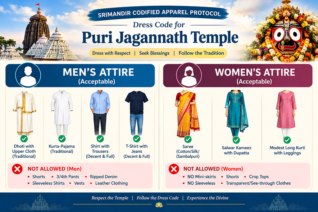 Puri Jagannath Temple Dress Code: Guidelines, Entry Rules & Pilgrim Guide
